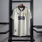 Real Madrid 98/99 Home adidas Retro White Shirt