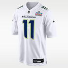 Camiseta blanca limitada Vapor F.U.S.E. Patch Super Bowl LX de los Seattle Seahawks