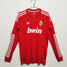Real Madrid 2011∕12 Retro Long Sleeve Red Shirt