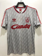 Camiseta retro de visitante del Liverpool 1989/91