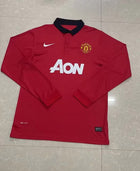 Camiseta Retro Manga Larga Manchester United 13/14 Local