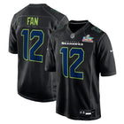 Seattle Seahawks Vapor F.U.S.E. Patch Super Bowl LX Carbon Limited Black Jersey